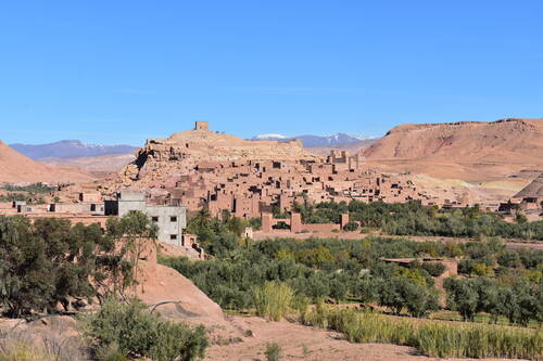 Aït Benhaddou: Landscape image of the Ksar from a distance
